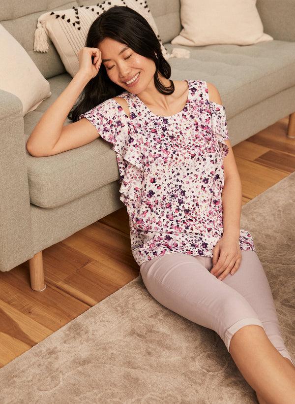 Laura Slim Leg Denim Capris