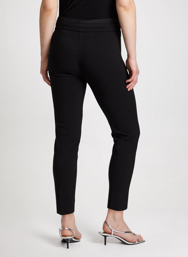 Laura Slim Leg Pull-on Bengaline Pants