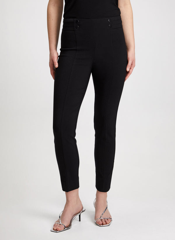 laura Slim Leg Pull-on Bengaline Pants