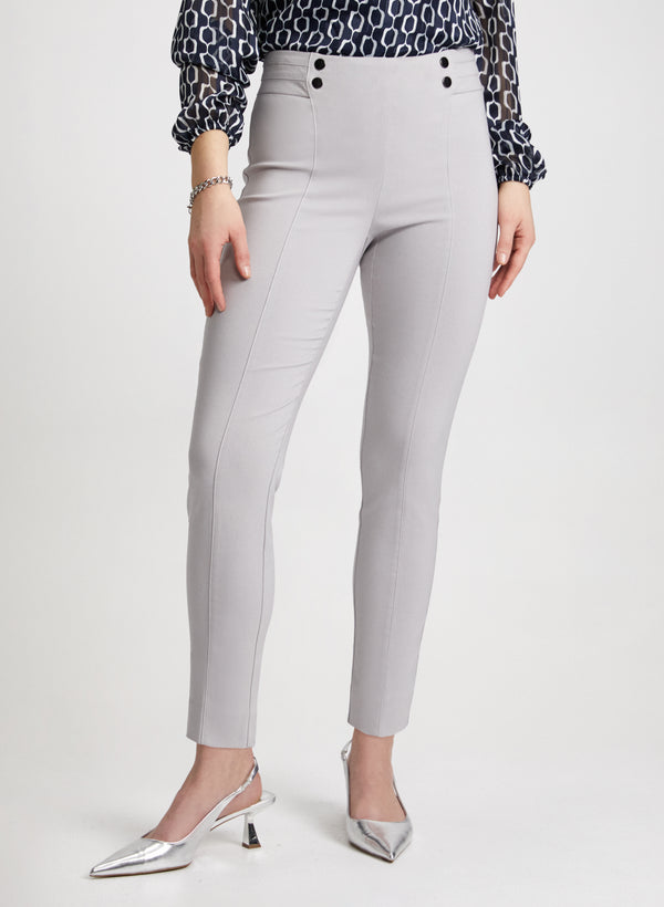 laura Slim Leg Pull-on Bengaline Pants