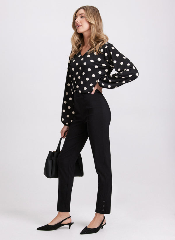Laura Slim Pull-On Ankle Pants