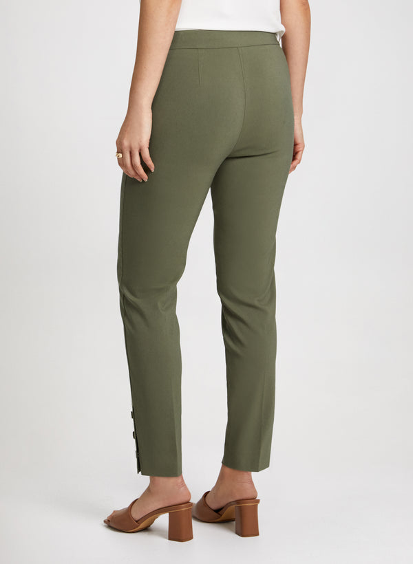 Laura Slim Pull-On Ankle Pants