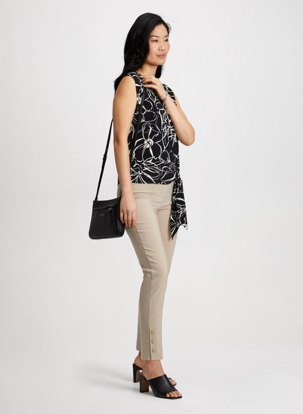 Laura Slim Pull-On Ankle Pants