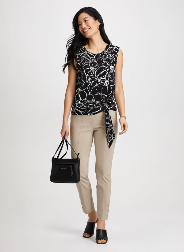 Laura Slim Pull-On Ankle Pants