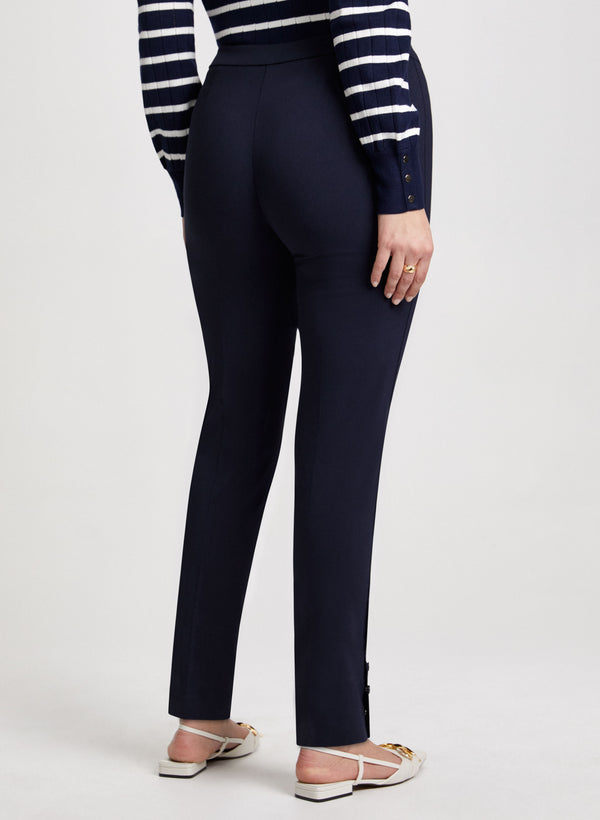 Laura Slim Pull-On Ankle Pants