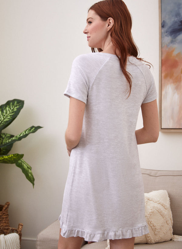 Laura Slogan Print Sleepshirt