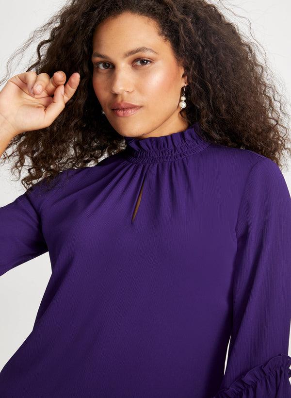 Laura Smock Neck Blouse