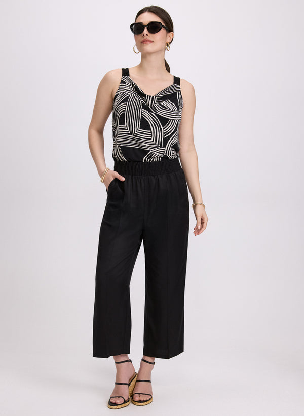Laura Smocked Waist Culottes