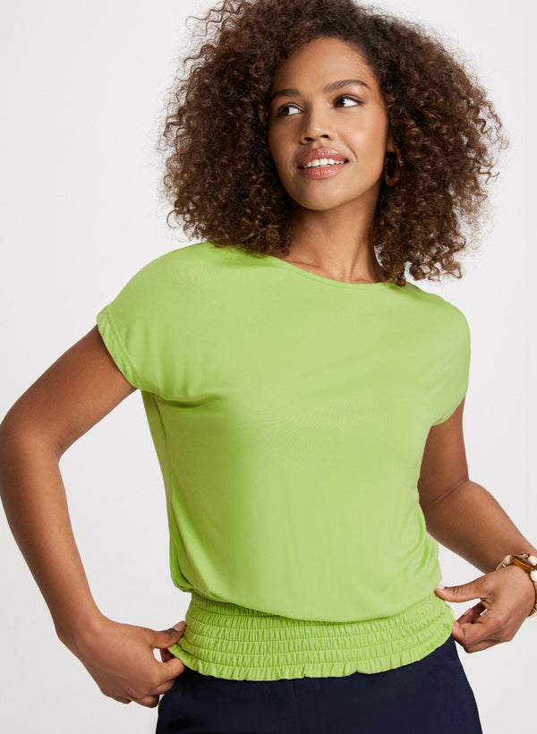 laura Smocked Waist T-Shirt