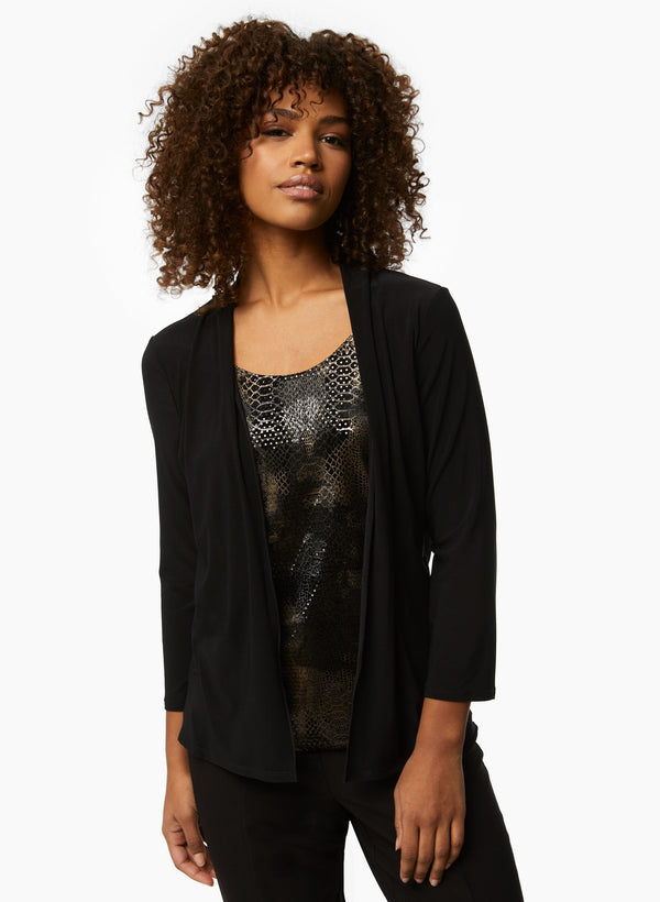 laura Snake Print Fooler Top