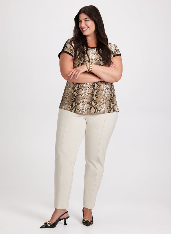 laura Snake Print Top & City Fit Pants