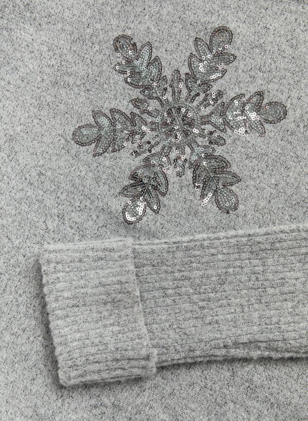 Laura Snowflake Appliqué Sweater