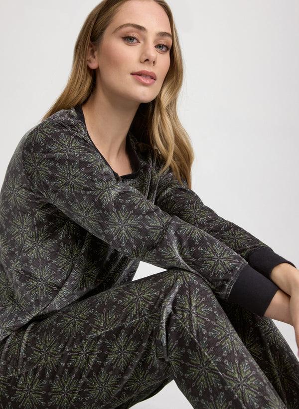Laura Snowflake Print Pyjama Set