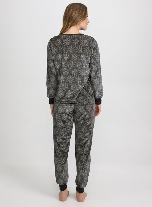 Laura Snowflake Print Pyjama Set