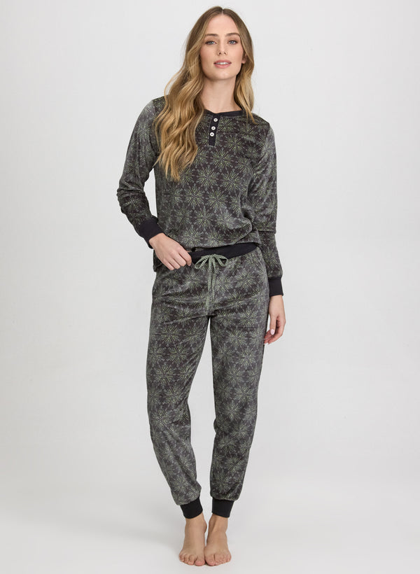 laura Snowflake Print Pyjama Set
