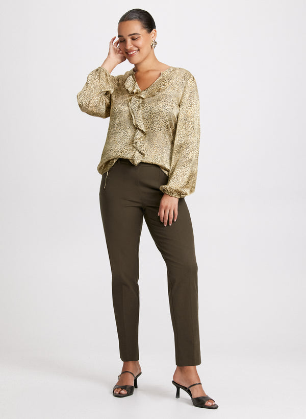 Laura Sofia Darted Slim Leg Pants - Regular