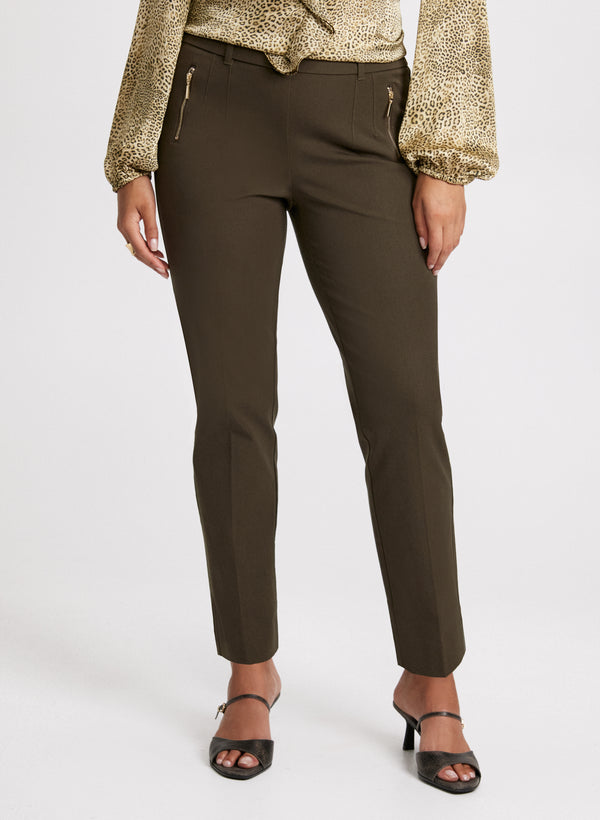 laura Sofia Darted Slim Leg Pants - Regular