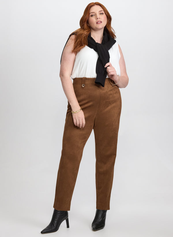 Laura Sofia Faux-Suede Pants