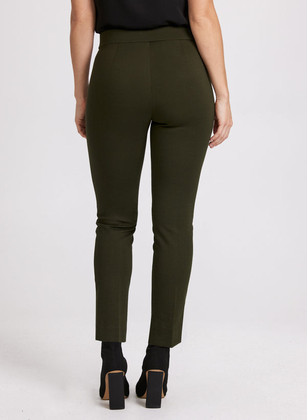 Laura Sofia Pull-On Slim-Leg Pants