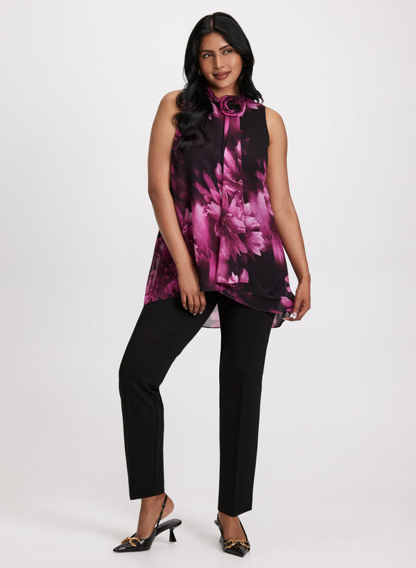 Laura Sofia Pull-On Slim-Leg Pants - Regular