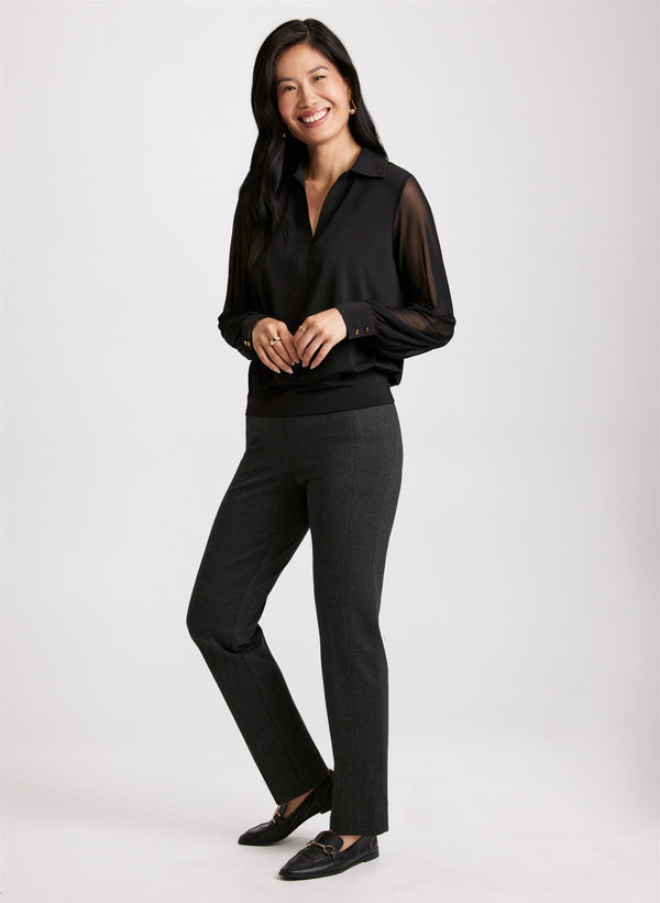 Laura Sofia Pull-On Slim-Leg Pants - Regular