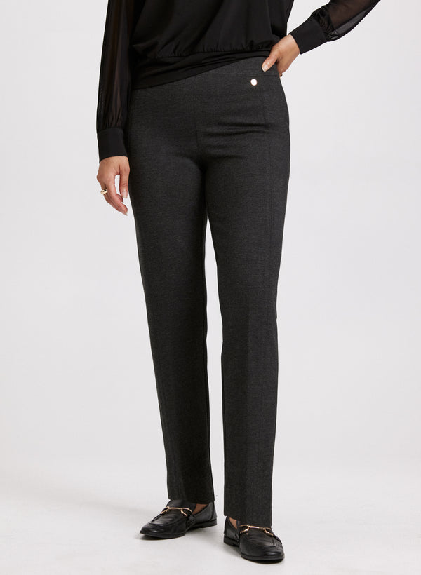 laura Sofia Pull-On Slim-Leg Pants - Regular
