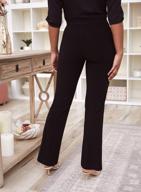 Laura Sofia Pull-On Straight-Leg Pants - Regular