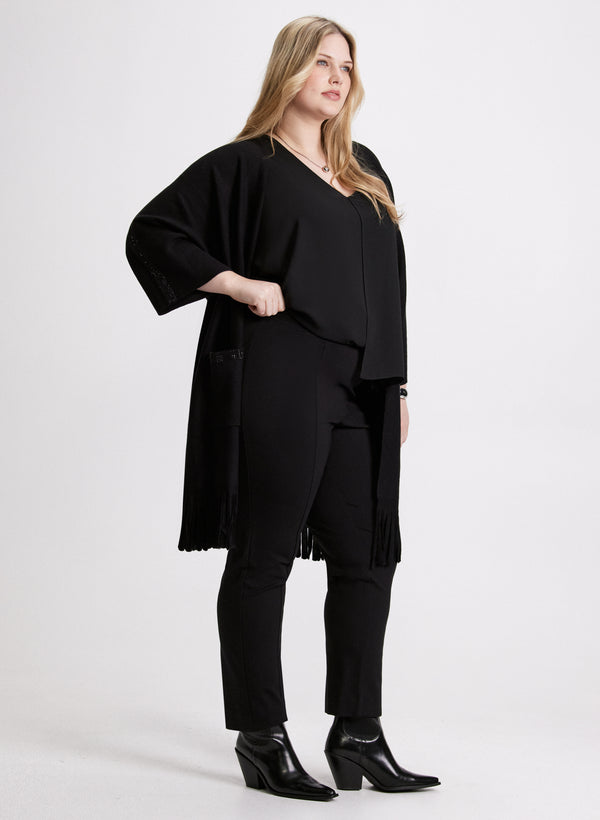 Laura Sofia Pull-On Straight-Leg Pants - Short