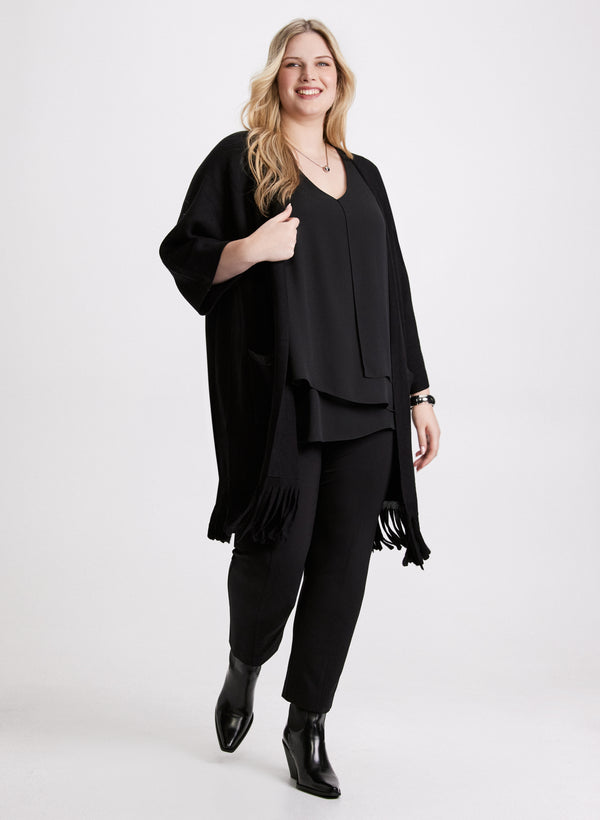 Laura Sofia Pull-On Straight-Leg Pants - Short