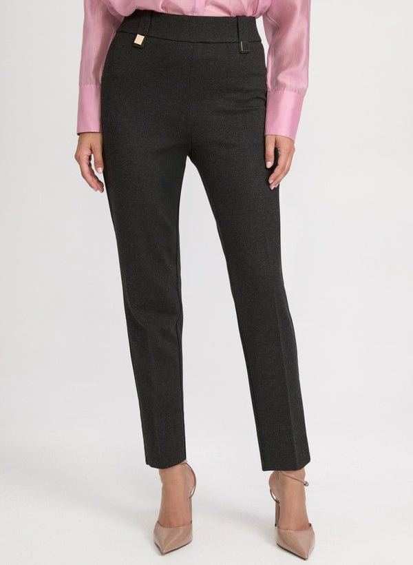 laura Sofia Rivet Detail Slim-Leg Pants