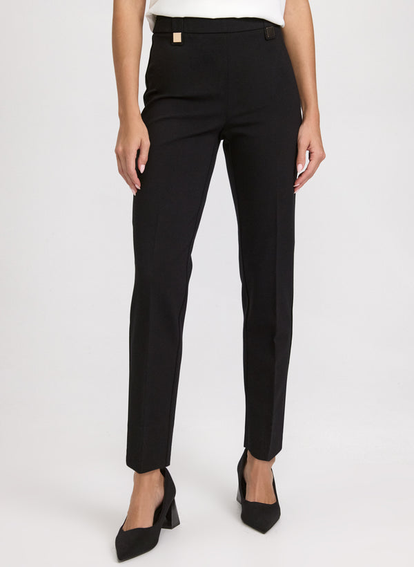 laura Sofia Rivet Detail Slim-Leg Pants