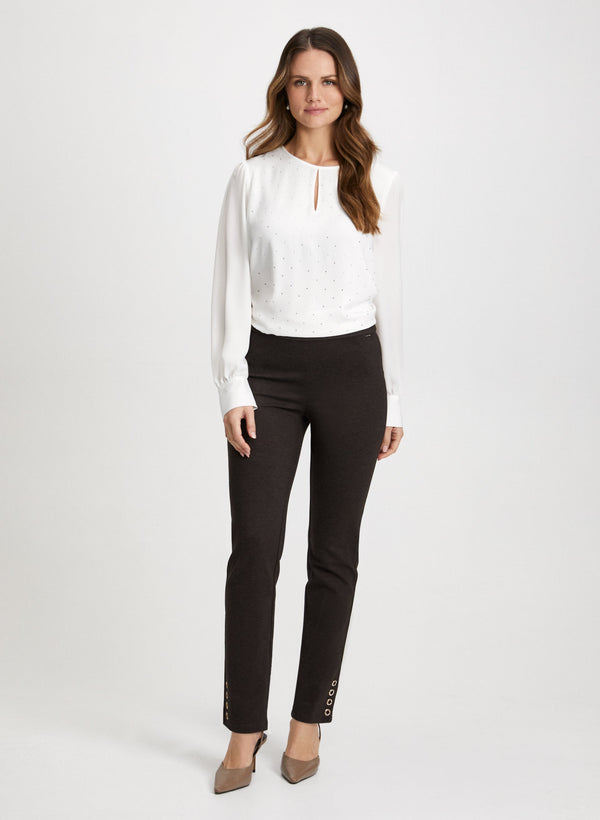 Laura Sofia Slim-Leg Pants - Regular
