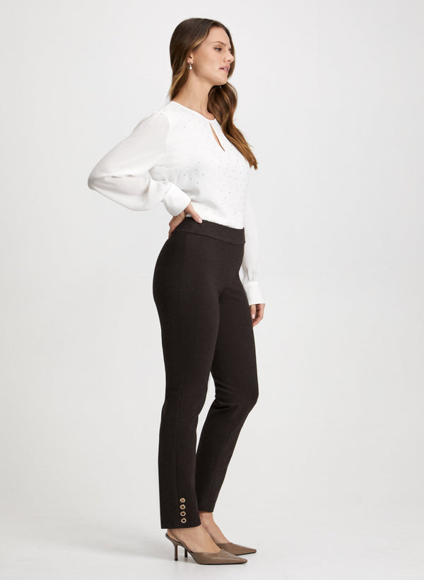 Laura Sofia Slim-Leg Pants - Regular