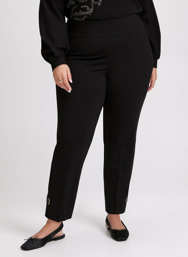 laura Sofia Slim-Leg Pants - Regular