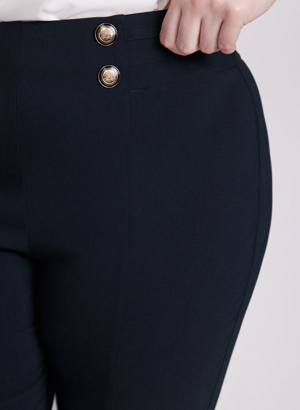 Laura Sofia Slim-Leg Pants - Short