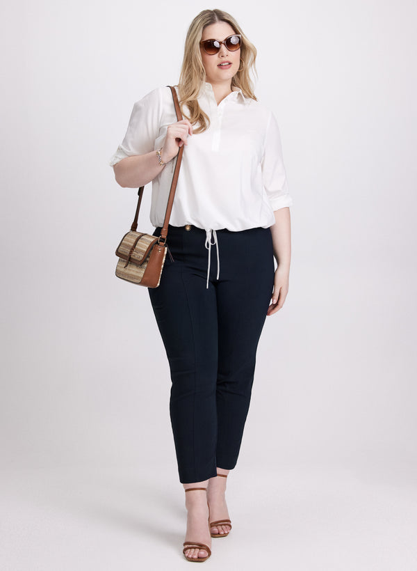 Laura Sofia Slim-Leg Pants - Short