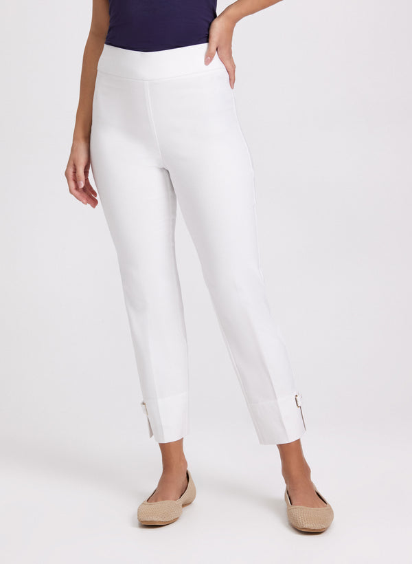 laura Sofia Slim-Leg Pants - Short