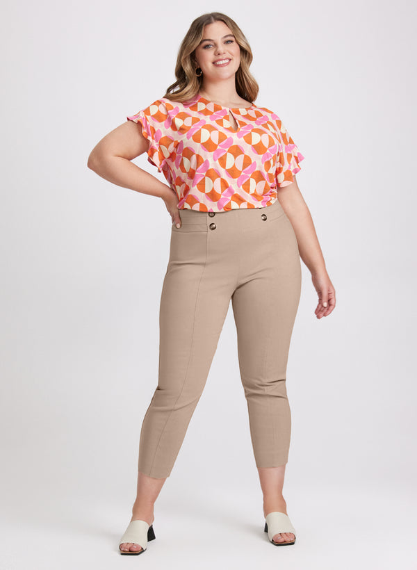 Laura Sofia Slim-Leg Pants - Short