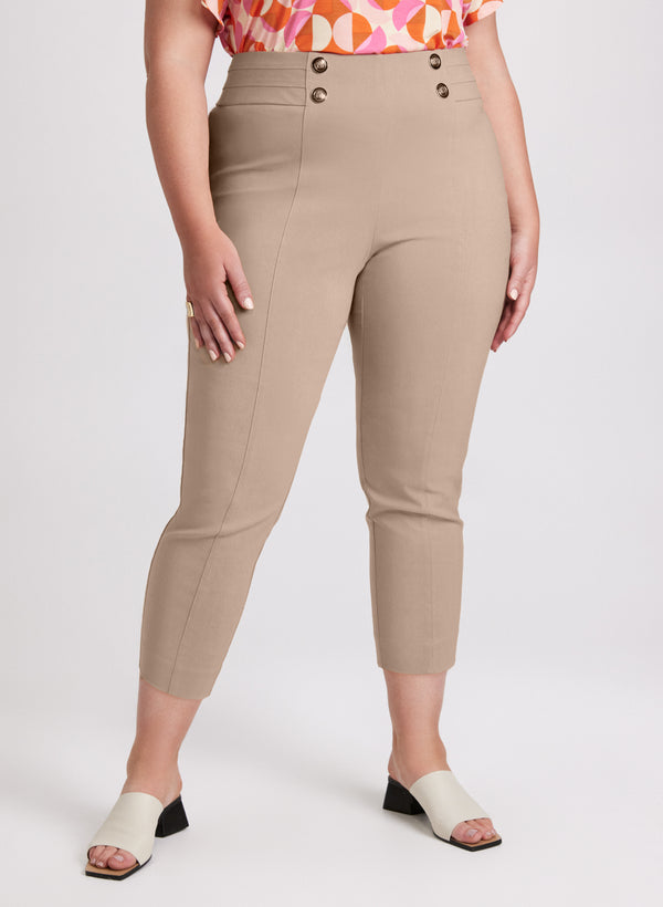 laura Sofia Slim-Leg Pants - Short