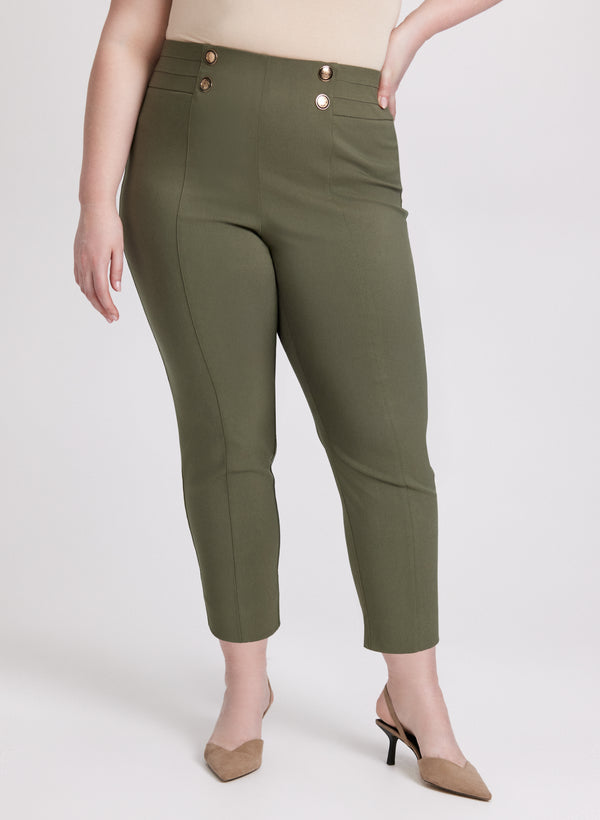 laura Sofia Slim-Leg Pants - Short
