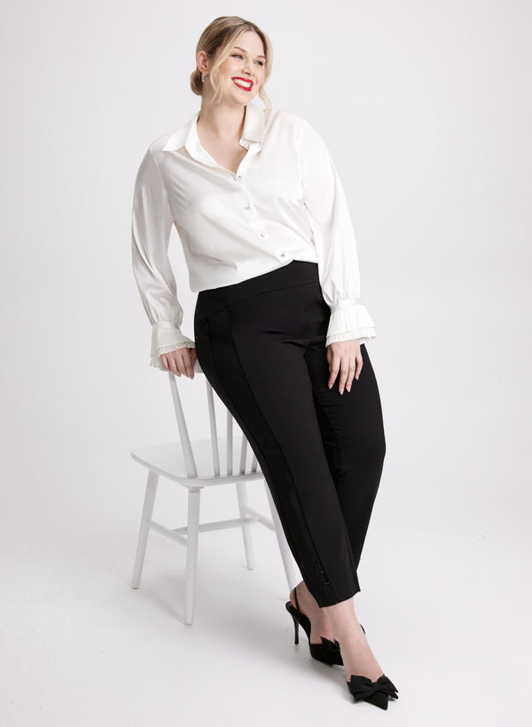 Laura Sofia Slim-Leg Pants - Short