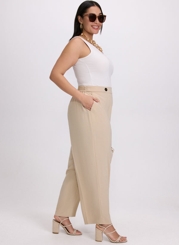 Laura Sofia Straight-Leg Pants