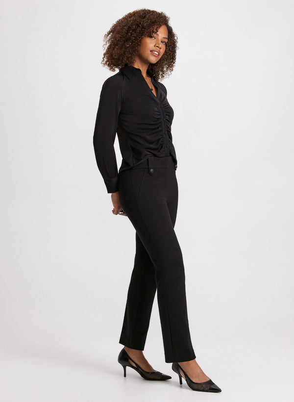 Laura Sofia Straight-Leg Pants