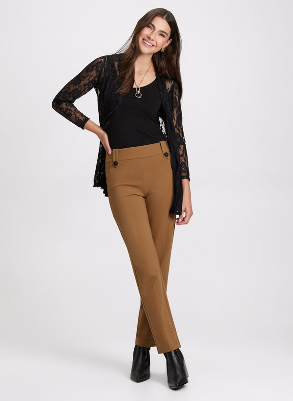 Laura Sofia Straight-Leg Pants