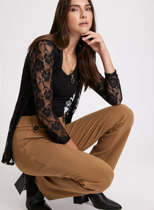 Laura Sofia Straight-Leg Pants