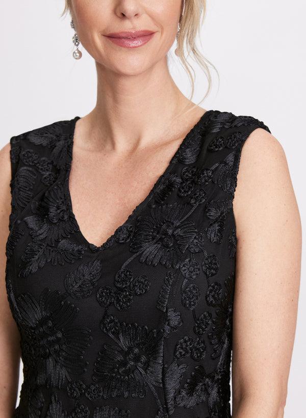 Laura Soutache Embroidered Lace Dress