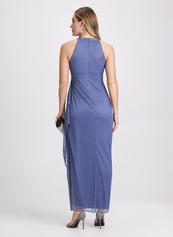 Laura Sparkling Halter Neck Dress