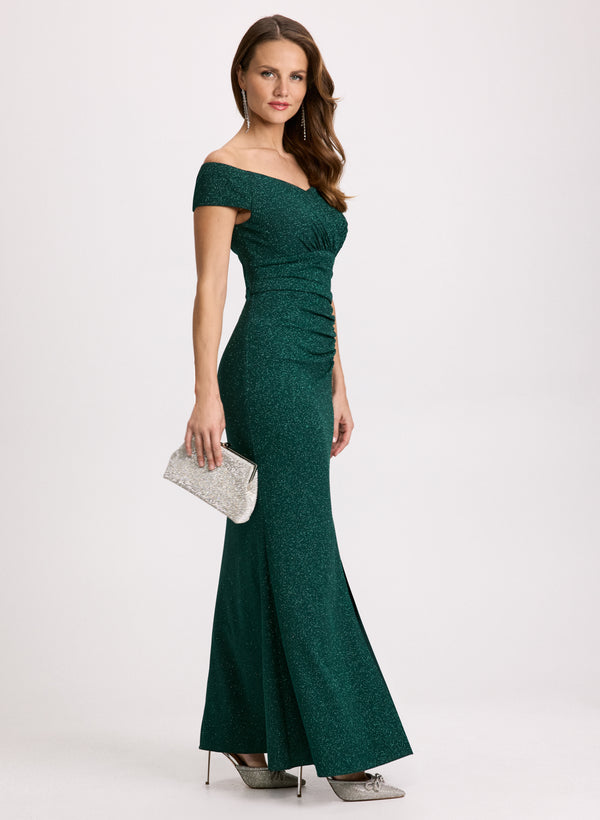 laura Sparkling Off-The-Shoulder Dress