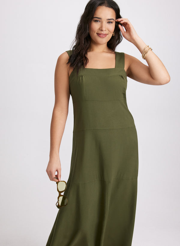 Laura Square Neck Midi Dress