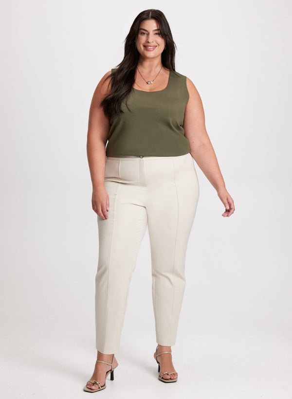 laura Square Neck Tank Top & City Fit Slim Leg Pants